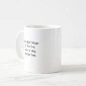 Mug Désolé je ne vous entends pas (Devant gauche)