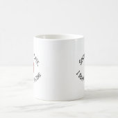 Mug Désolé, je suis en retard - Drôle design Latecomer (Centre)
