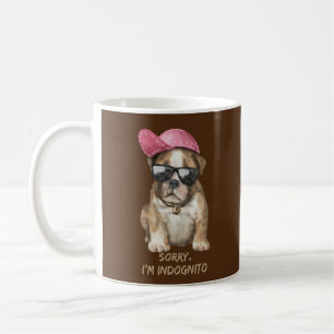 Mug DÉSOLÉ JE SUIS INDOGNITO (Bouledogue Anglais) chie