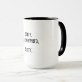 Mug Désolé je suis maladroit (Devant droit)