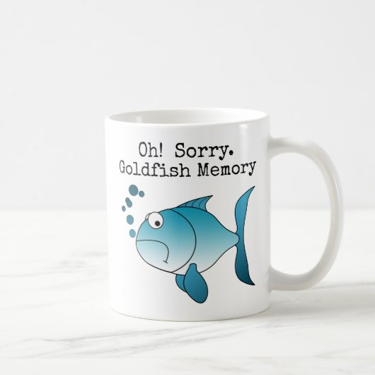 Mug Désolé ! Mémoire de poisson rouge (Droite)