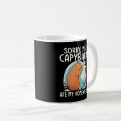 Mug Désolé, mon capybara a mangé mes devoirs, drôle (Devant droit)