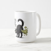 Mug Désolé Mon Chat a Péter Drôle Humour de Chat Noir (Devant droit)