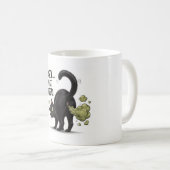 Mug Désolé Mon Chat a Péter Drôle Humour de Chat Noir (Devant droit)
