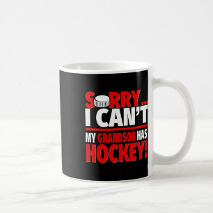 Mug Désolé, mon petit-fils a du hockey - Grands-parent
