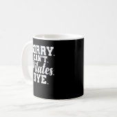 Mug Désolé. Oui. Pilates. Au revoir. Corps de Powerhou (Devant gauche)