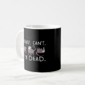 Mug Désolé, pas possible, opossum mort drôle, opossum (Devant gauche)