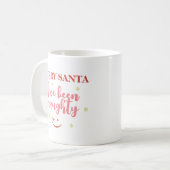 Mug Désolé Père Noël J'ai été coquin Citation de café  (Devant gauche)