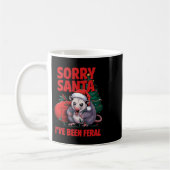 Mug Désolé Père Noël J'ai été Feral Christmas Angry Op (Gauche)