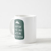 Mug Désolé pour ce que j'ai dit de drôle vert foncé ra (Devant gauche)