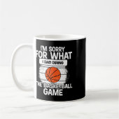 Mug Désolé pour ce que j'ai dit pendant le match de ba (Gauche)