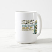 Mug Désolé pour ce que j'ai dit Poisson d'avril (Devant droit)