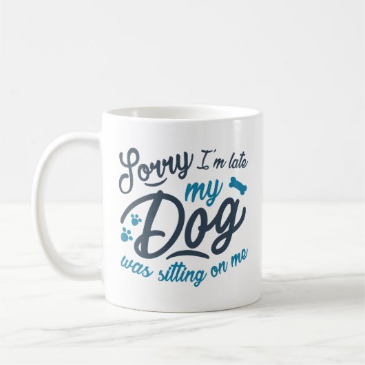 Mug Désolé pour le retard (Gauche)