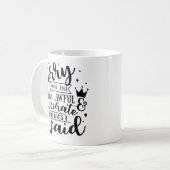 Mug Désolé pour les choses moyennes, mauvaises et préc (Devant gauche)