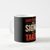 Mug Désolé Rizzlers Ce Sigma Est Pris Funny Valentine (Devant gauche)