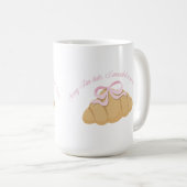 Mug Désolée d'être en retard, j'avais besoin d'une dou (Devant droit)
