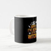 Mug Désolée, j'ai été un peu sorcière Halloween (Devant gauche)