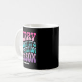 Mug Désolée je ne peux pas c'est la saison de compétit (Devant gauche)