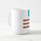 Mug Désordre obsédant de caféine d'OCD (Devant gauche)