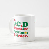 Mug Désordre obsédant de Noël (Devant gauche)