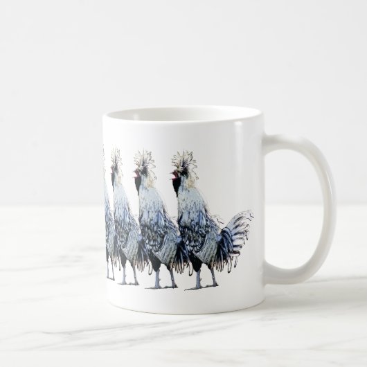Mug Désordre obsédant de poulet : Crêté polonais (Droite)