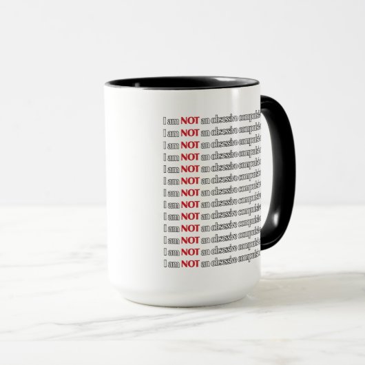 Mug Désordre obsessionnel d'OCD drôle (Devant droit)