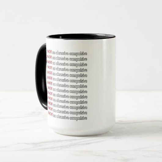 Mug Désordre obsessionnel d'OCD drôle (Devant gauche)
