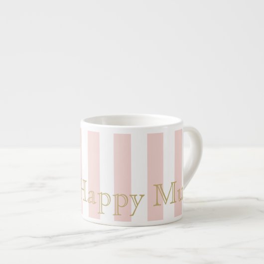 Mug d'Espresso rose pâle (Devant droit)
