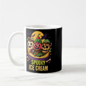 Mug Dessert de crème glacée éffrayante Halloween Desig (Gauche)