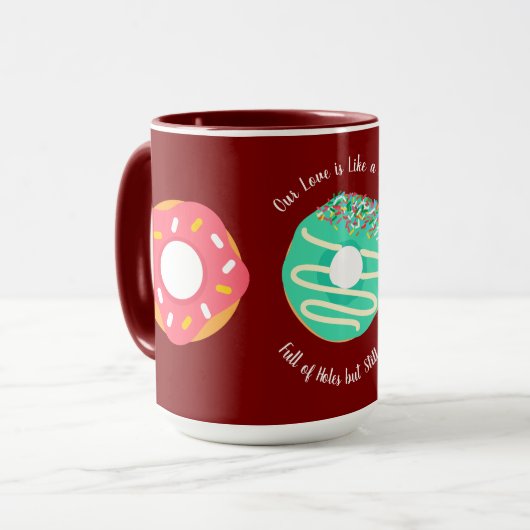 Mug Dessert, Donuts sucrés, Doughnuts,Mignon,moderne (Devant gauche)