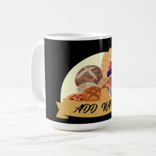 Mug dessert moderne Boulangerie de pain nom personnali