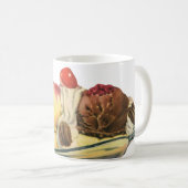 Mug Desserts alimentaires vintages, Cerises frites de  (Devant droit)