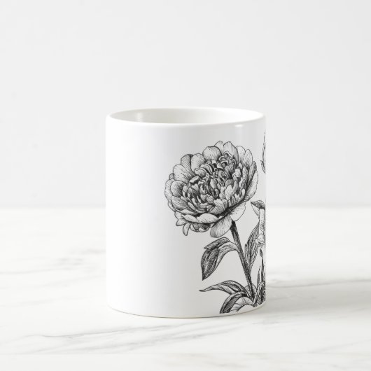 Mug Dessin à encre de rose (Centre)