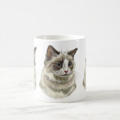 Mug Dessin à la main de chat Ragdoll luffy (Centre)