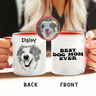 Mug Dessin à la main de chien berger australien person