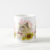 Mug Dessin à la main d'un chat Red Ragdoll drôle avec (Centre)