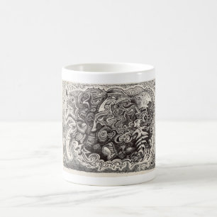 Mug Dessin à l'encre de bête hybride