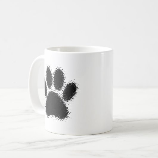 Mug Dessin à mâchoire de chien (Devant gauche)