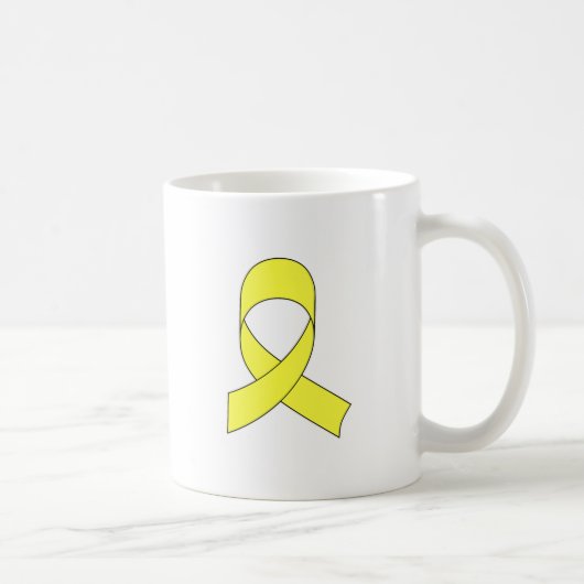 Mug Dessin à ruban jaune (Droite)