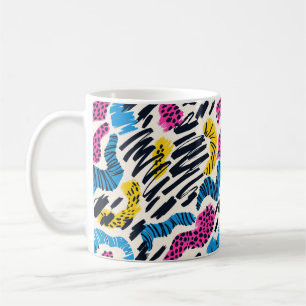 Mug Dessin abstrait coloré amusant de motifs animaux