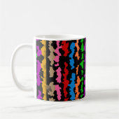 Mug Dessin abstrait irrégulier coloré noir (Gauche)