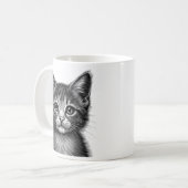 Mug Dessin adorable de Young Cat (Devant gauche)