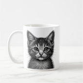 Mug Dessin adorable de Young Cat (Gauche)