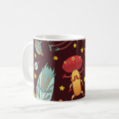 Mug Dessin Alien : Espace Vintage (Devant gauche)