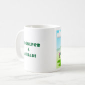 Mug Dessin amusant sur le golf (Devant gauche)
