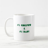 Mug Dessin amusant sur le golf (Gauche)