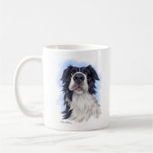 Mug Dessin animé amusant de Border Collie (Gauche)
