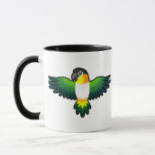 Mug Dessin animé Caique / Inséparable / Pionus / Perro (Gauche)