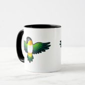 Mug Dessin animé Caique / Inséparable / Pionus / Perro (Devant gauche)