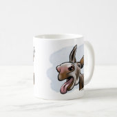 Mug Dessin animé d'âne fou et drôle (Devant droit)